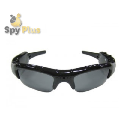 Spy Camera Sunglasses on white background.