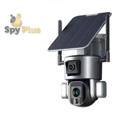 4K Dual Solar Camera PTZ that works with Solar energy